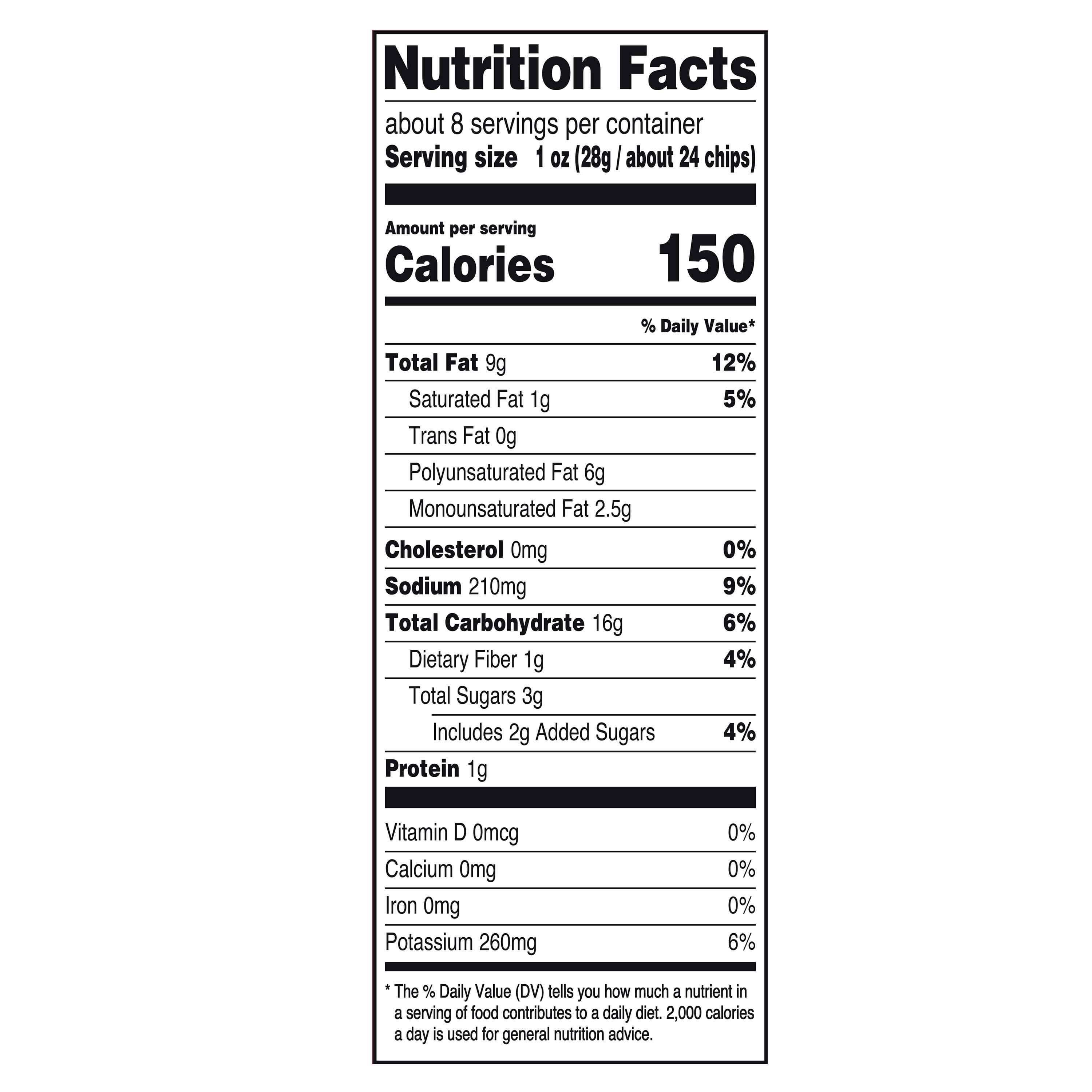 Great Value Barbecue Flavored Potato Chips, 7.75 oz